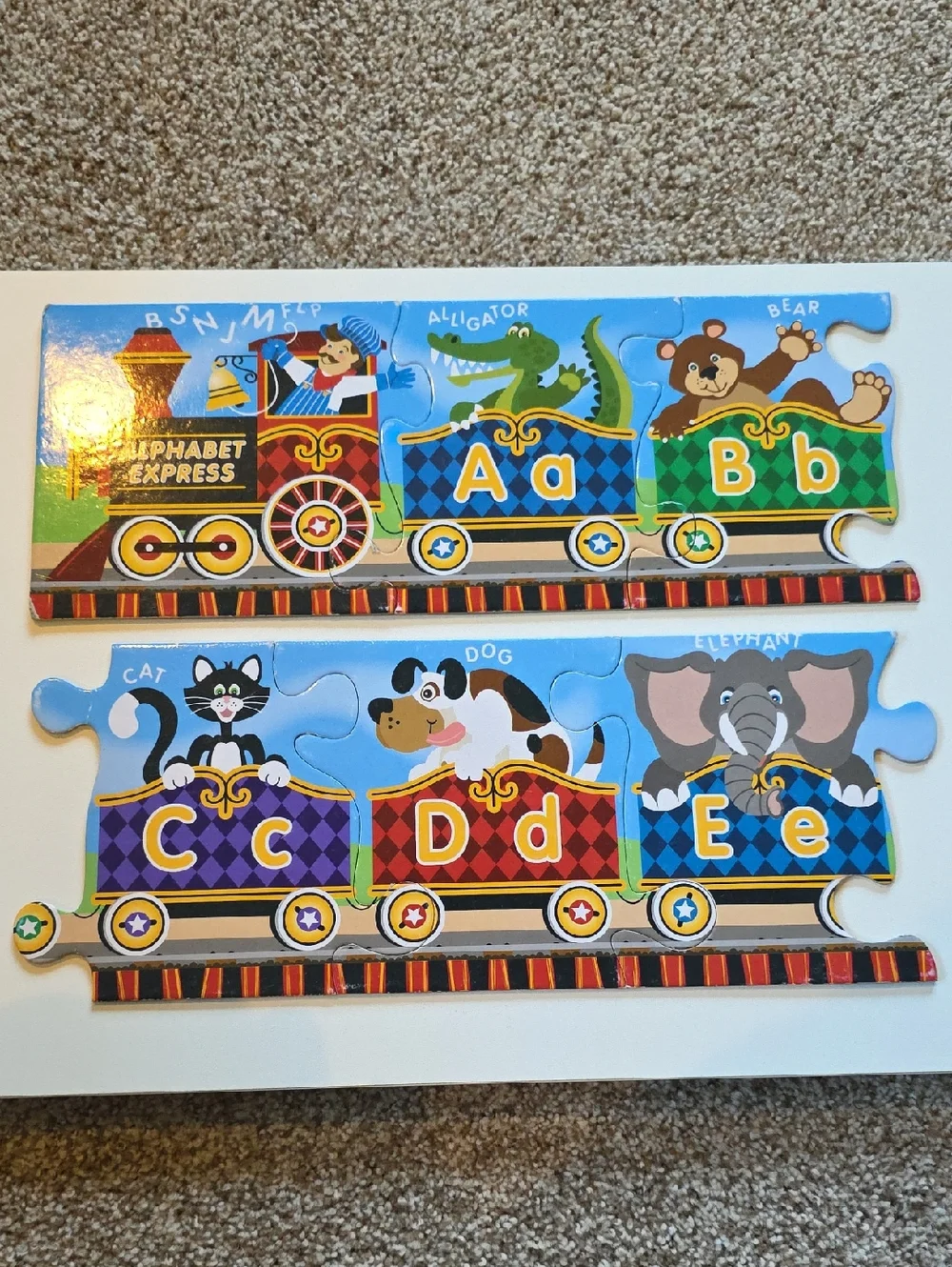 Melissa & Doug Alphabet Express Puzzle 27 Piece Floor Puzzle 10 Feet Long!